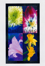 invitation pad cover floral